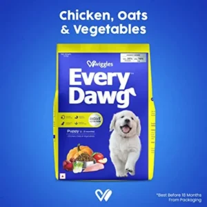 Wiggles EveryDawg Dry Puppy Dog Food (Chicken, Oats & Vegetables) - 1.2 kg