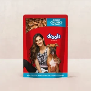 Drools Adult Wet Dog Food, Real Chicken And Chicken Liver Chunks In Gravy