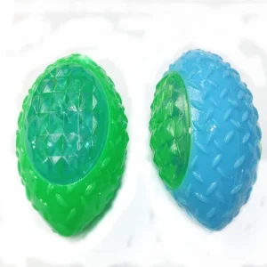 Foam Squeaky Rugby Ball toy Puppy Rubber Rugby Ball Shape LED Light Sound Bouncy Ball TOY